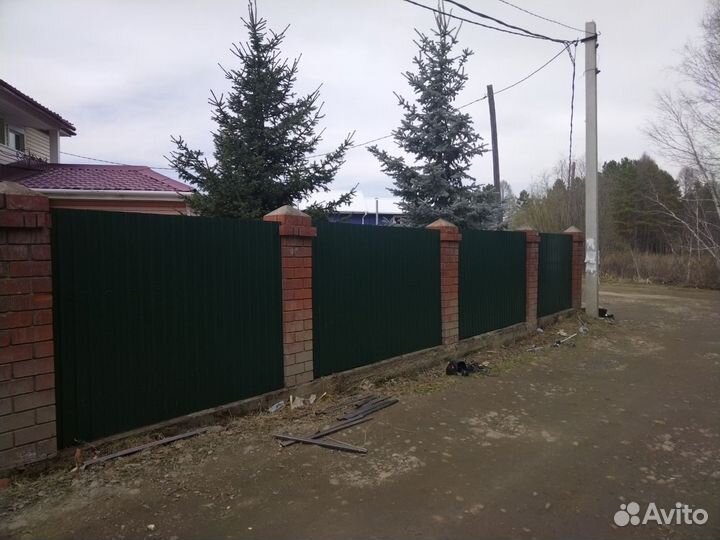 Установка забора под ключ