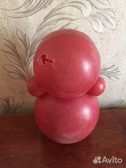 Мишка плюшевый Неваляшка 60-е годы СССР