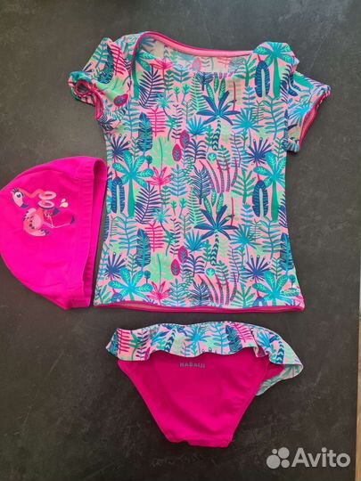 Купальник детский и шапочка 98 Nabaili