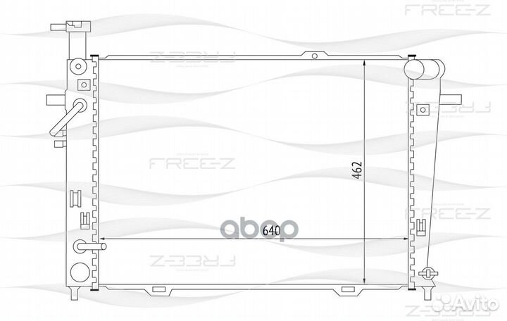 Радиатор hyundai Tucson 04- KK0233 free-Z