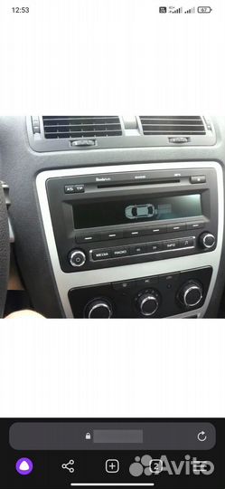 Штатная магнитола на skoda octavia a5
