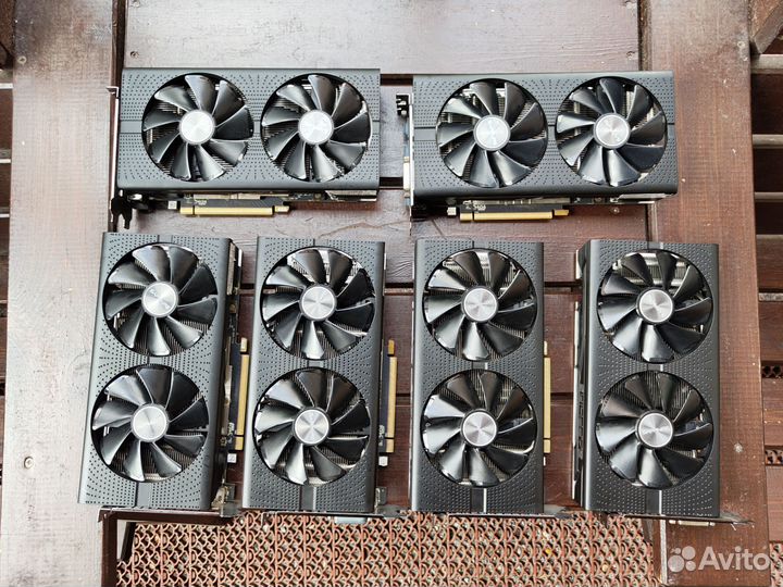 Видеокарты AMD 570/580 от 4GB до 8GB