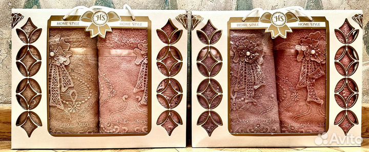 Набор махровых полотенец люкс 3 набора