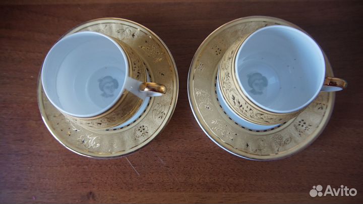 2 чайные пары Yamasen Japan Япония золото