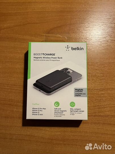 Внешний аккумулятор Belkin Magnetic Wireless