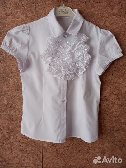Школьная блузка для девочки 128 см (8 лет)