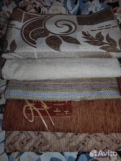 Отрезы мебельной ткани кожзам, рогожка пактом