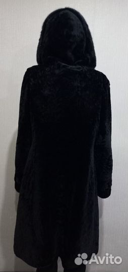 Шуба мутоновая с норкой