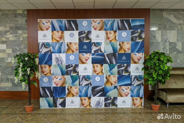 Изготовление рекламных стендов/фотостен (текстиль)