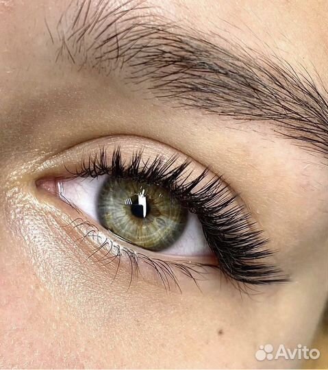 Наращивание, ламинирование ресниц и бровей