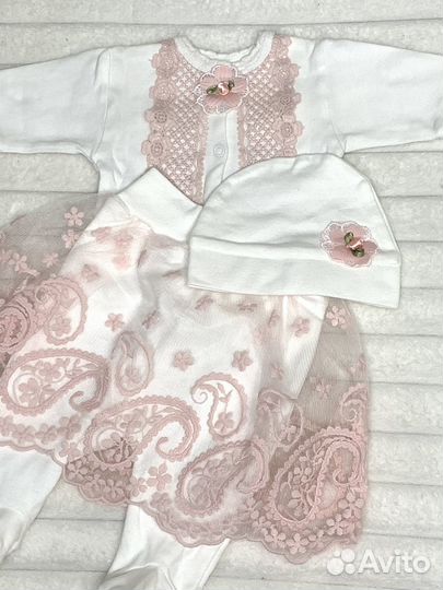 Комплект на выписку для девочки