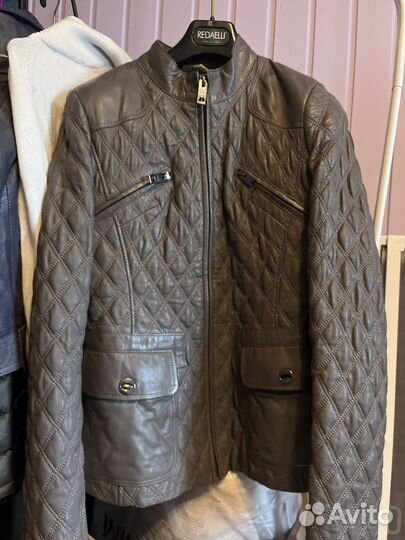 Кожаная куртка burberry осенняя