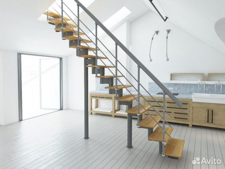 Металлический каркас для лестниц на заказ