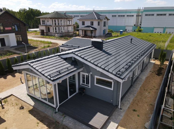 Коттедж 126 м² на участке 9 сот.