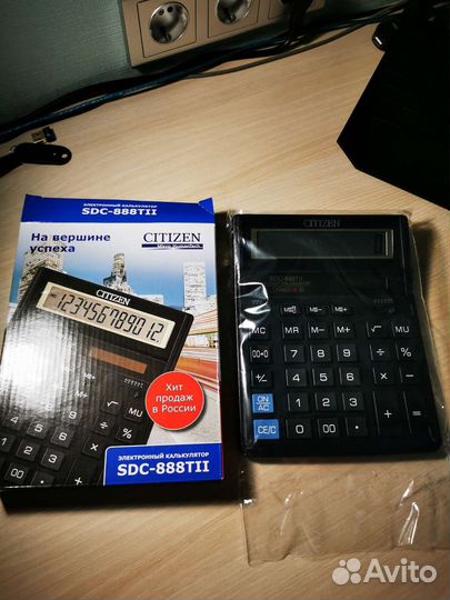 Электронный калькулятор citizen sdc-888tii (новый)