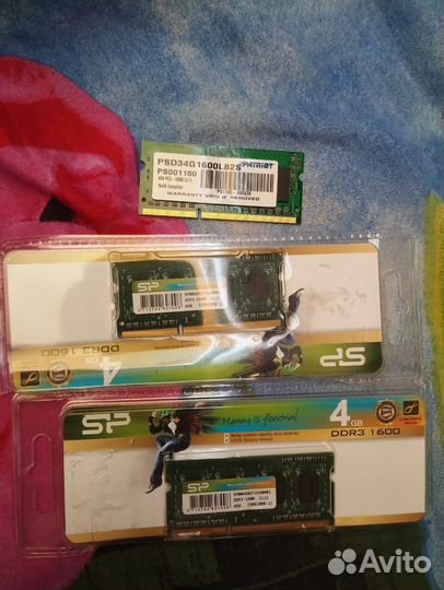 8gb ddr3 для ноутбука (2*4gb) sodimm 1600