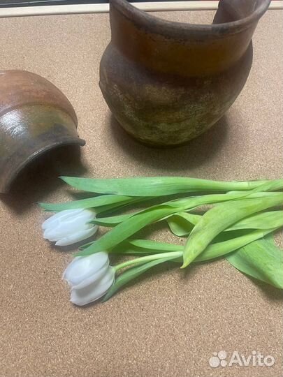 Крынки глиняные старинные битые черепки