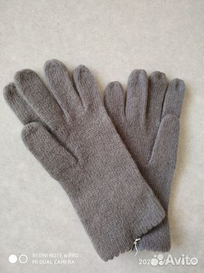 Перчатки женские вязаные, новые, ангора