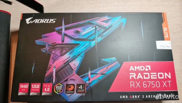Gigabyte Radeon RX 6750 XT aorus elite 12GB