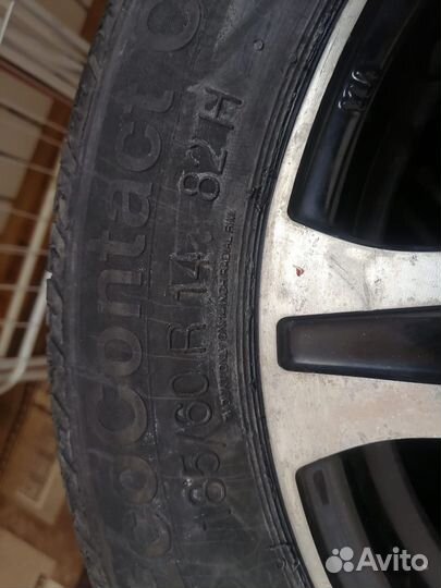R14 Continental ContiEcoContactCP 185/60, PCD 4x100 DIA 60