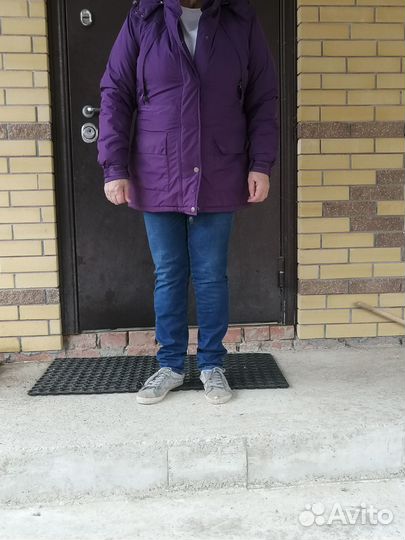 Куртка новая зимняя женская 48 50 цвет баклажан
