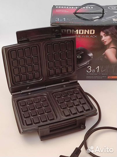 Вафельница сэндвичница redmond RSM-M1403