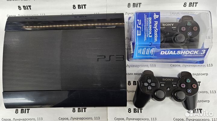Sony PS3 SuperSlim 500Gb много игр