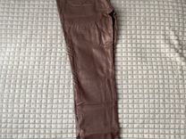 Кожаные брюки женские 44