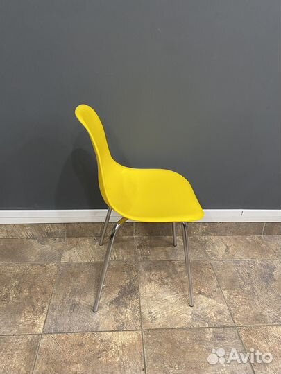 Стул С-07 Шелл хром (желтый)