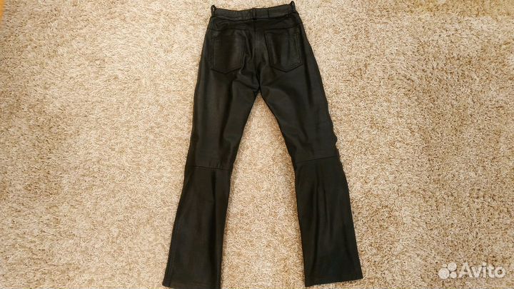 Мото брюки женские из натуральной кожи