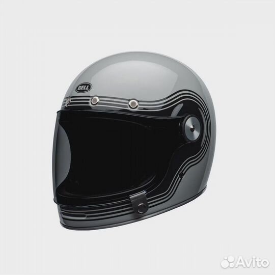 Мотошлем интеграл Bell Bullitt Flow серый