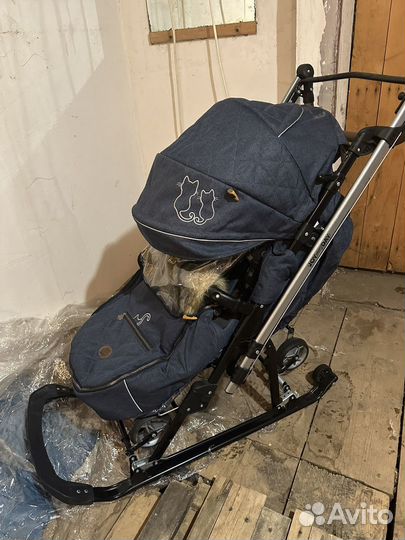 Детские санки коляска