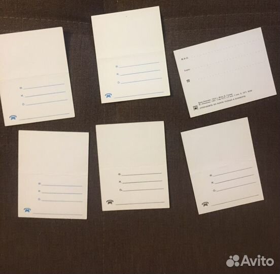 Мини открытки визитки(набор)