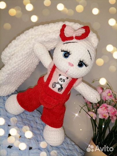 Вязаный зайка