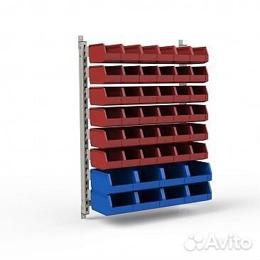 Стеллаж настенный 1370 х 950 х 63 мм