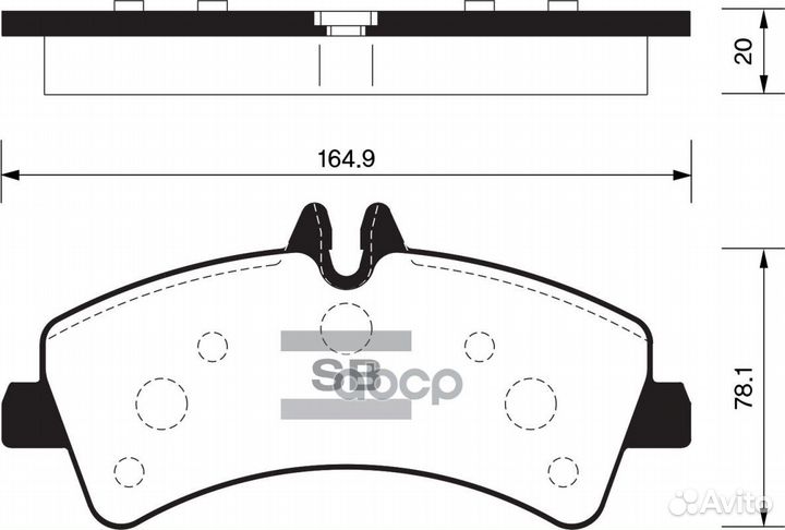 Колодки тормозные SP1426 Sangsin brake