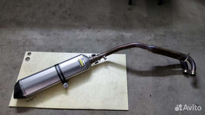 Глушитель Акропович титановый на максискутер ямвха