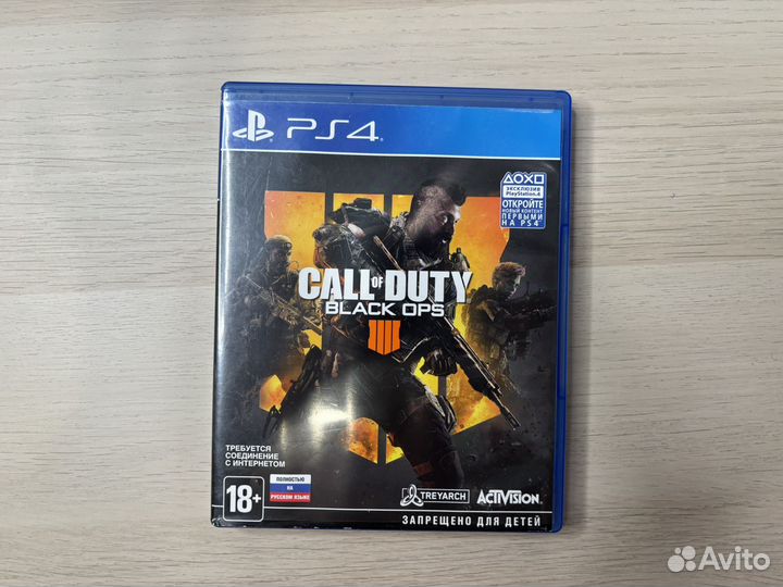 Диск call of duty black ops 4 ps4