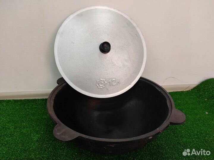 Казан чугунный 12 литров Узбекистан