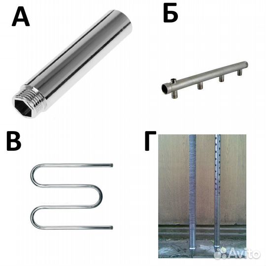 Труба нержавейка Россия, с резьбой опт/роз