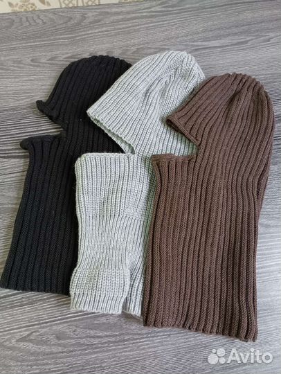 Балаклава вязаная шапка шлем