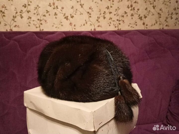 Берет женский норковый