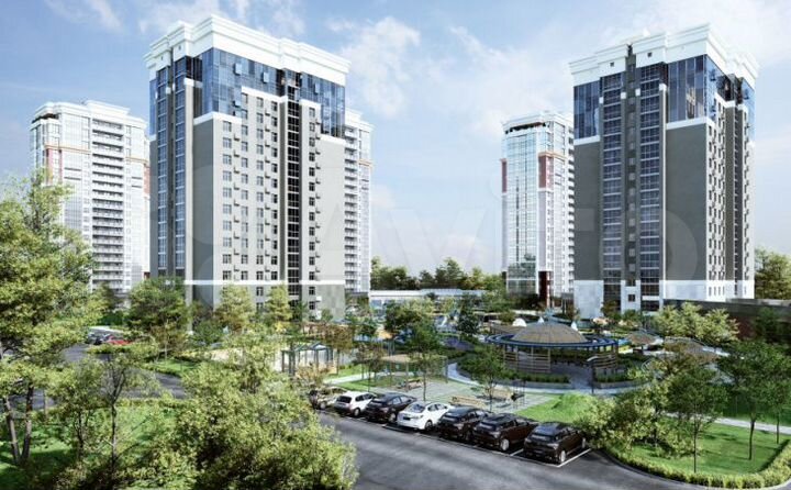 1-к. квартира, 45,1 м², 7/17 эт.
