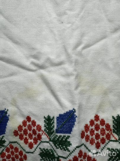 Рушник сурпан старинный хлопок домоткань вышивка