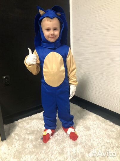 Прокат Продажа костюм Ежик Соник Sonic