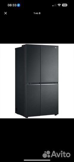 Холодильник (Side-by-Side) LG GC-B257sbzv