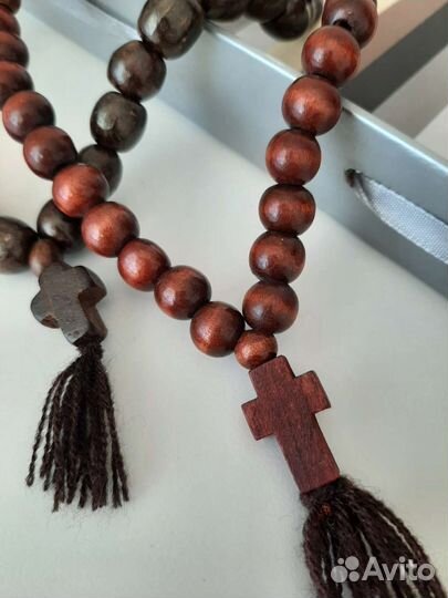 Четки православные с крестиком деревянные