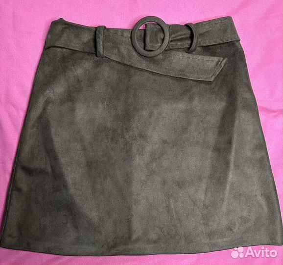 Юбка замшевая 46