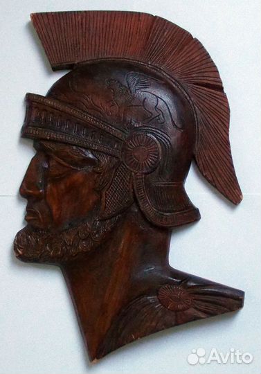 Спартак голова древний Рим дерево ручная работа