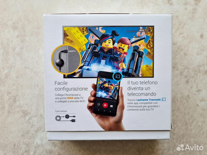 Медиаплеер Google Chromecast 2 / FHD / NC2-6A5